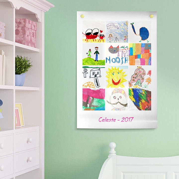 Get Creative! Transform Kids Art into a Personalized Poster Print