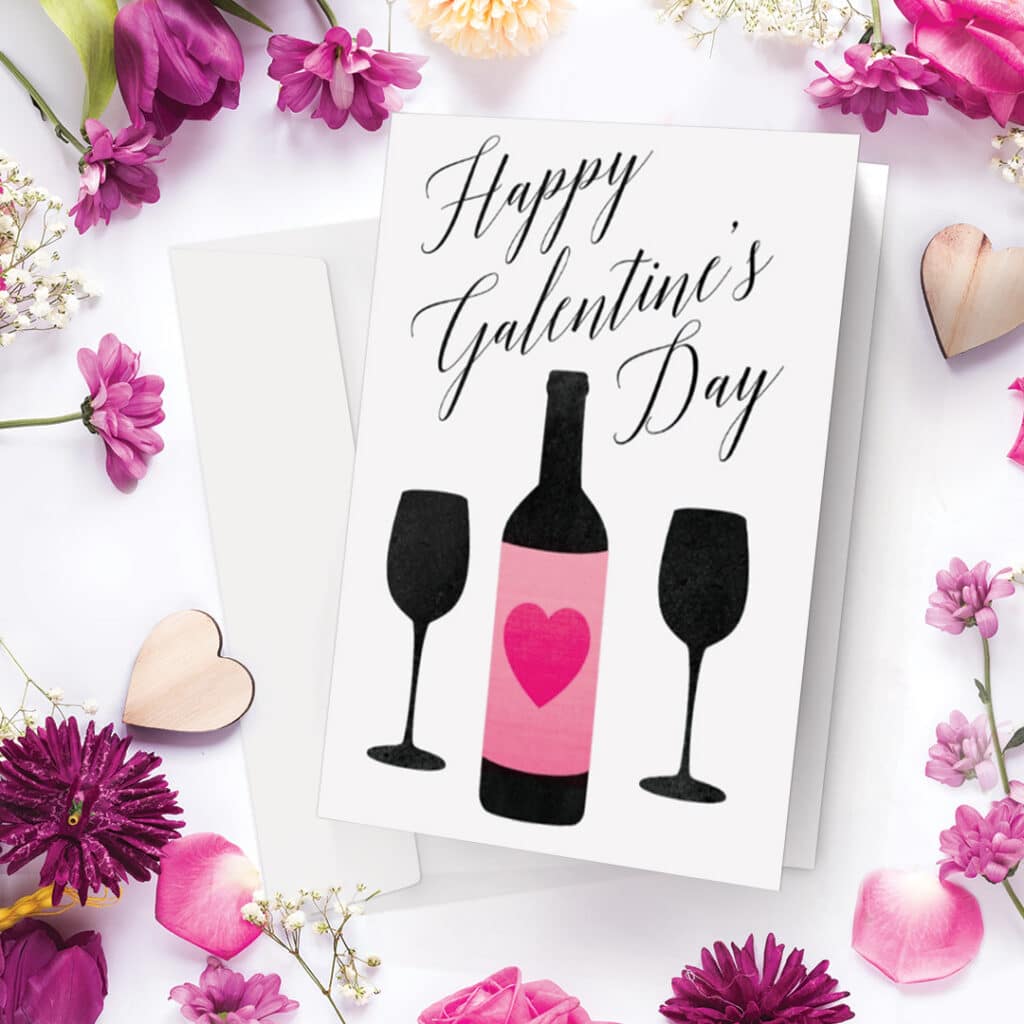 Create Happy Galentines Day cards for your posse