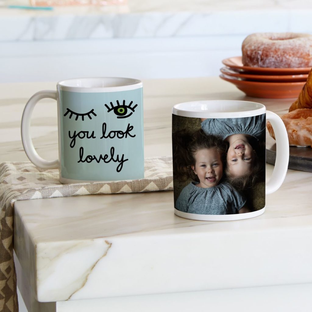 Photo and non photo mugs available
