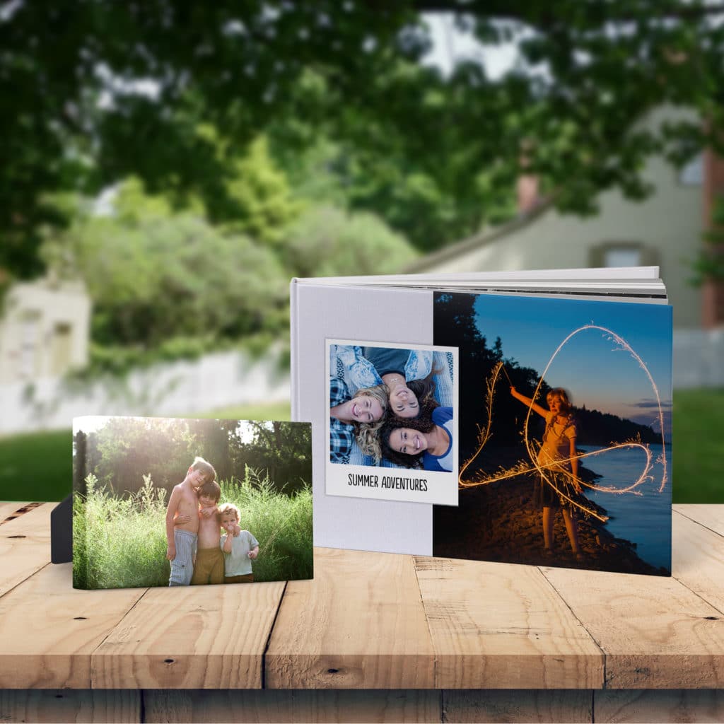 Create photo books and canvas prints of happy camping memories