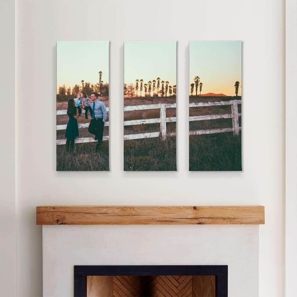 Split favorite photos across multiple canvas prints